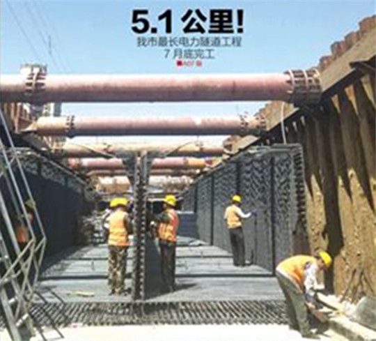 煙臺最長電力隧道工程7月底完工，工程發(fā)電機組功不可沒
