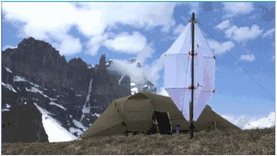 國外發(fā)明的可折疊風力發(fā)電機：只要有風我就有電！華全